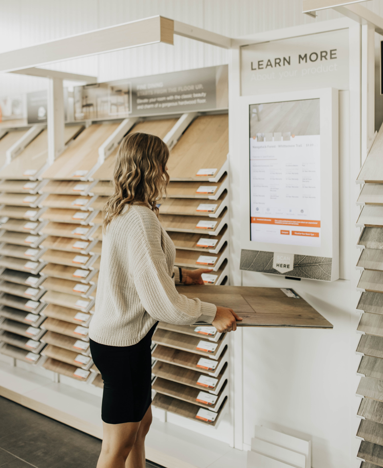luxury vinyl tile flooring in a Ontario kitchen